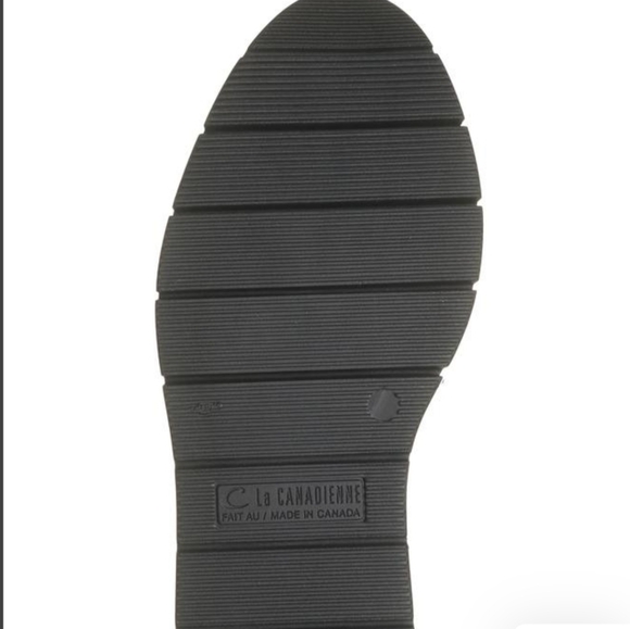 NEW La Canadienne Jared Knit Platform Bootie Navy Blue Black Wedge Shoe - Picture 4 of 7